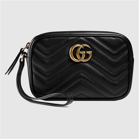 gucci gg marmont quilted wristlet|gg marmont handbags.